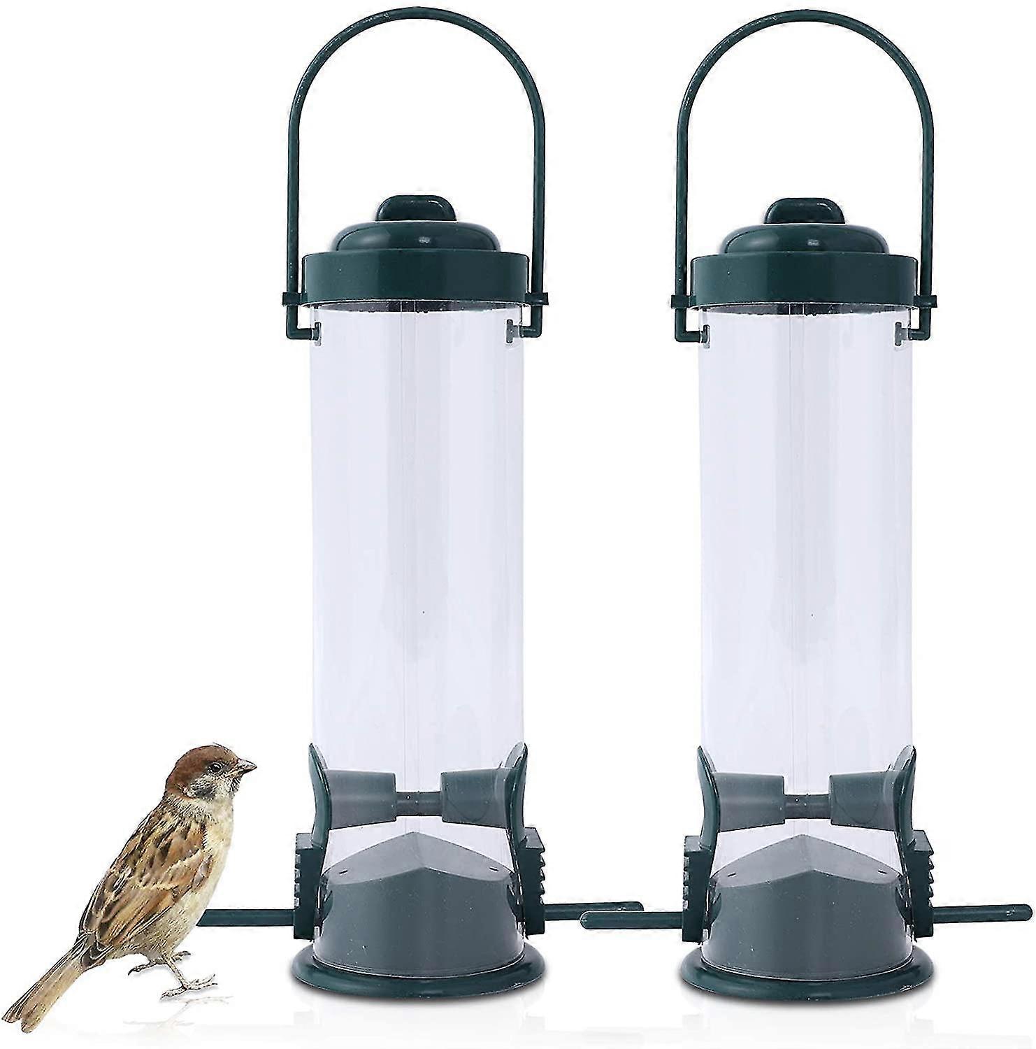 Outdoor Bird Feeder, Bird Feeder, Hanging Bird Feeder With Lid, Waterproof Seed