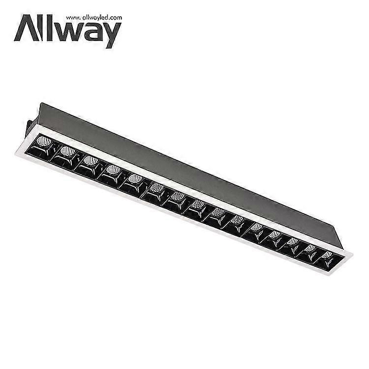 Λεπίδα λέιζερ αργίλιο υποστήριγμα μαύρο downlight εσωτερικό ανώτατο όριο smd spot φως οδήγησε εσοχή γραμμική κάτω φως