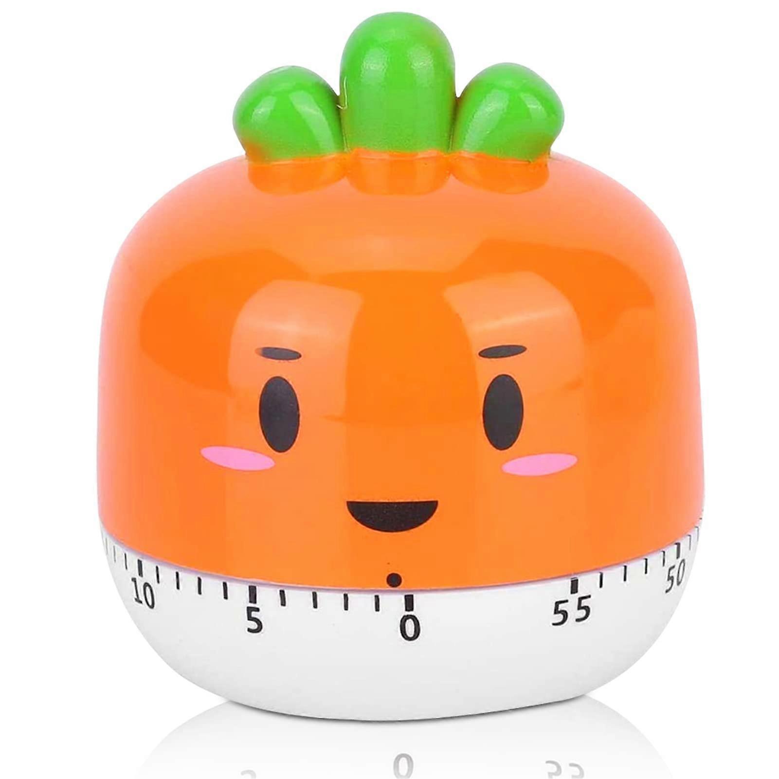Mechanical Kitchen Timer, Lovely Carrot Kitchen Cooking Timers Mechanical Countdown Timer Alarm Clock