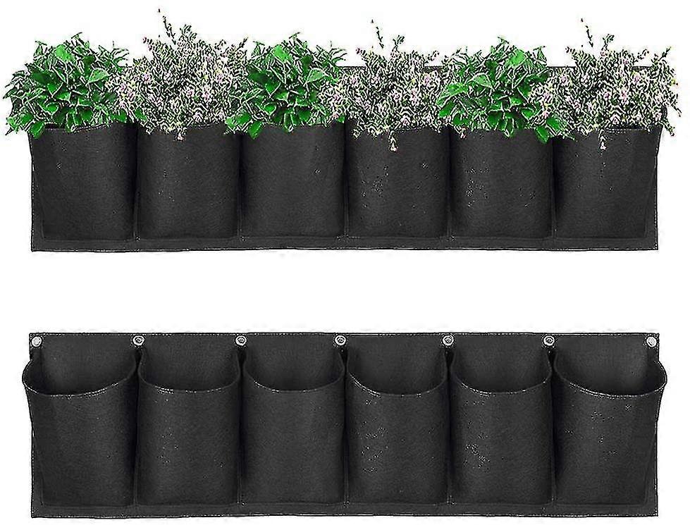 Raised Garden Beds 5 Pieces Rectangular Planting Bags Breathable Rectangle