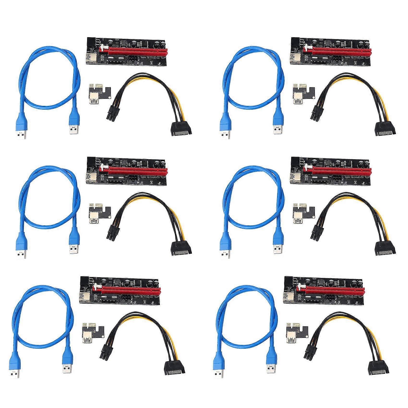 Ver009 Usb 3.0 Pci-e Riser Ver 009s Express 1x 4x 8x 16x Extender Riser Adapter Card Sata 15pin To