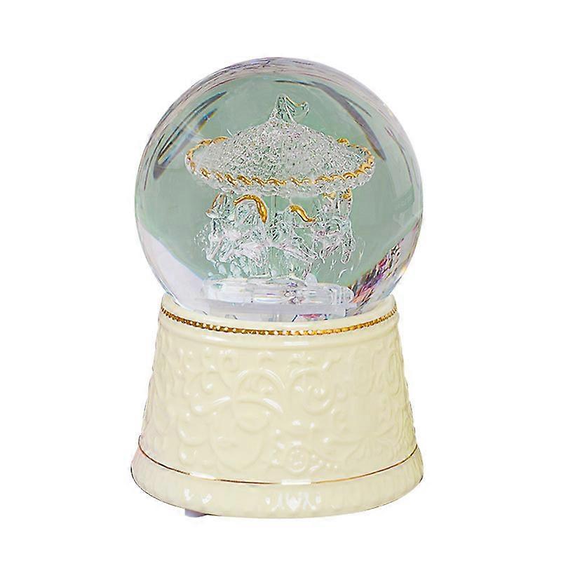 Gift Wrapped Ceramics Carousel Horses Music