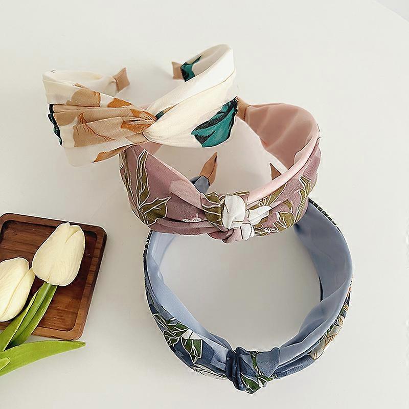 3Piece Womens Headbands Set Knotted