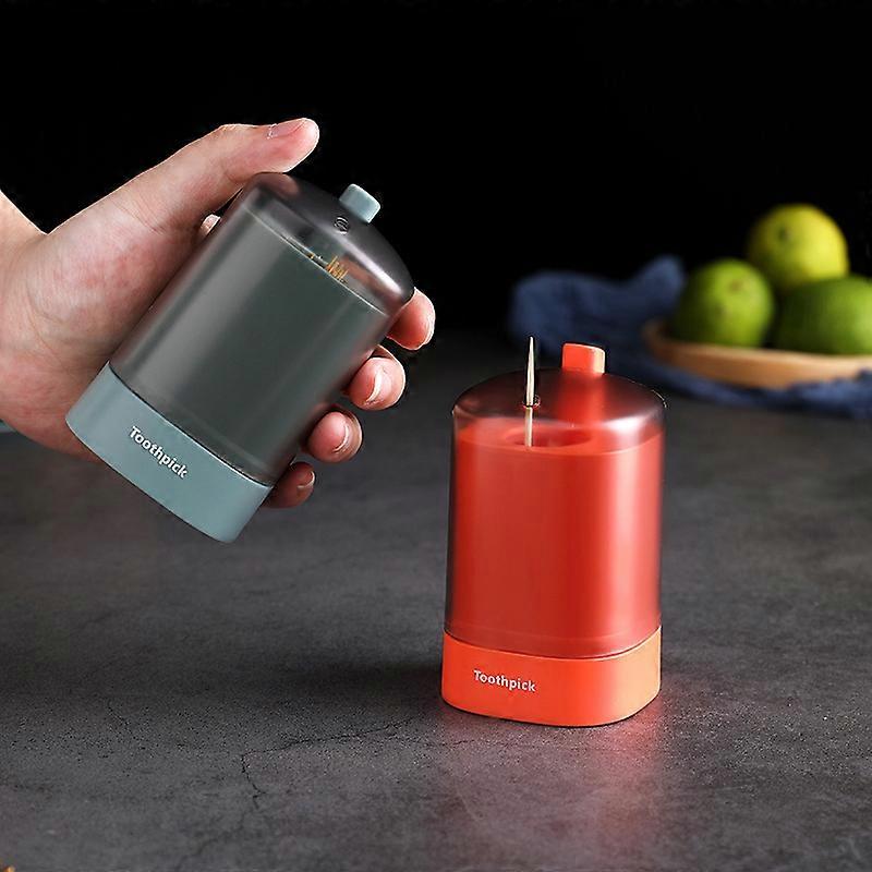 Automatic Pop-up Toothpick Box Holder Container Portable Toothpick Dispenser 2pcs