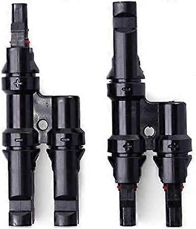 1 Pair Solar Panel T/Y Branch Connectors Splitter Cable Coupler MMF and Ffm Branch Wire