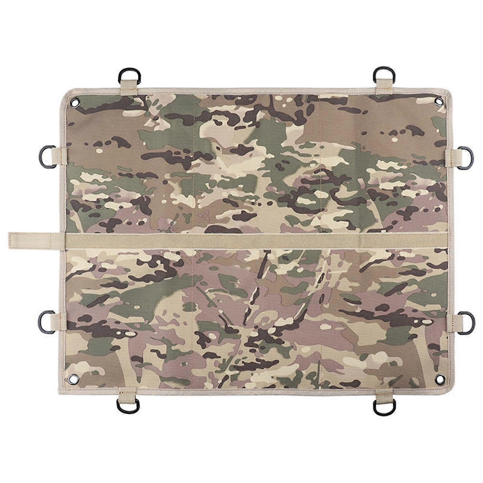 Kaesi Patch Display Board Foldable D-Ring Design Wear Resistant with Fasten Tape Non-Fading Nylon Tactical Board Patch Organizer Holder Display Panel