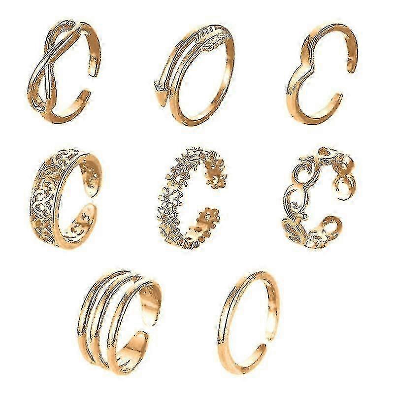 Copper Toe Rings For Women Open Toe Rings Adjustable Tail Ring