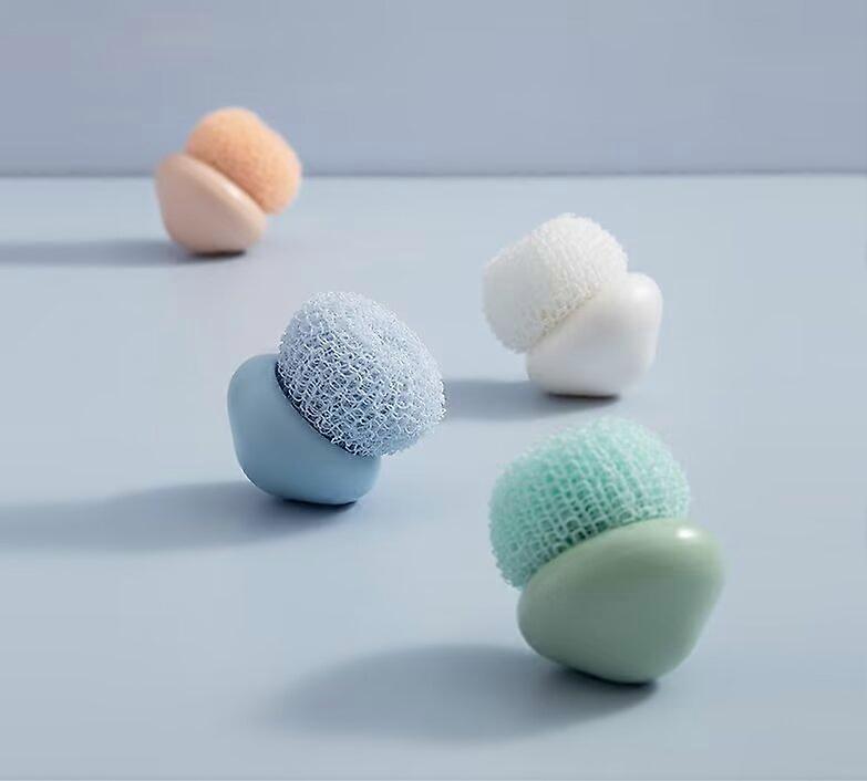 4pack-Kitchen Brush with Holder for Pot Pan Sink Cleaning