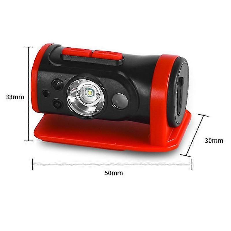 Led ,usb Head Light Lamp Rechargeable,100 Xpe Led Headlight, Sensor Head Lightlamp,red