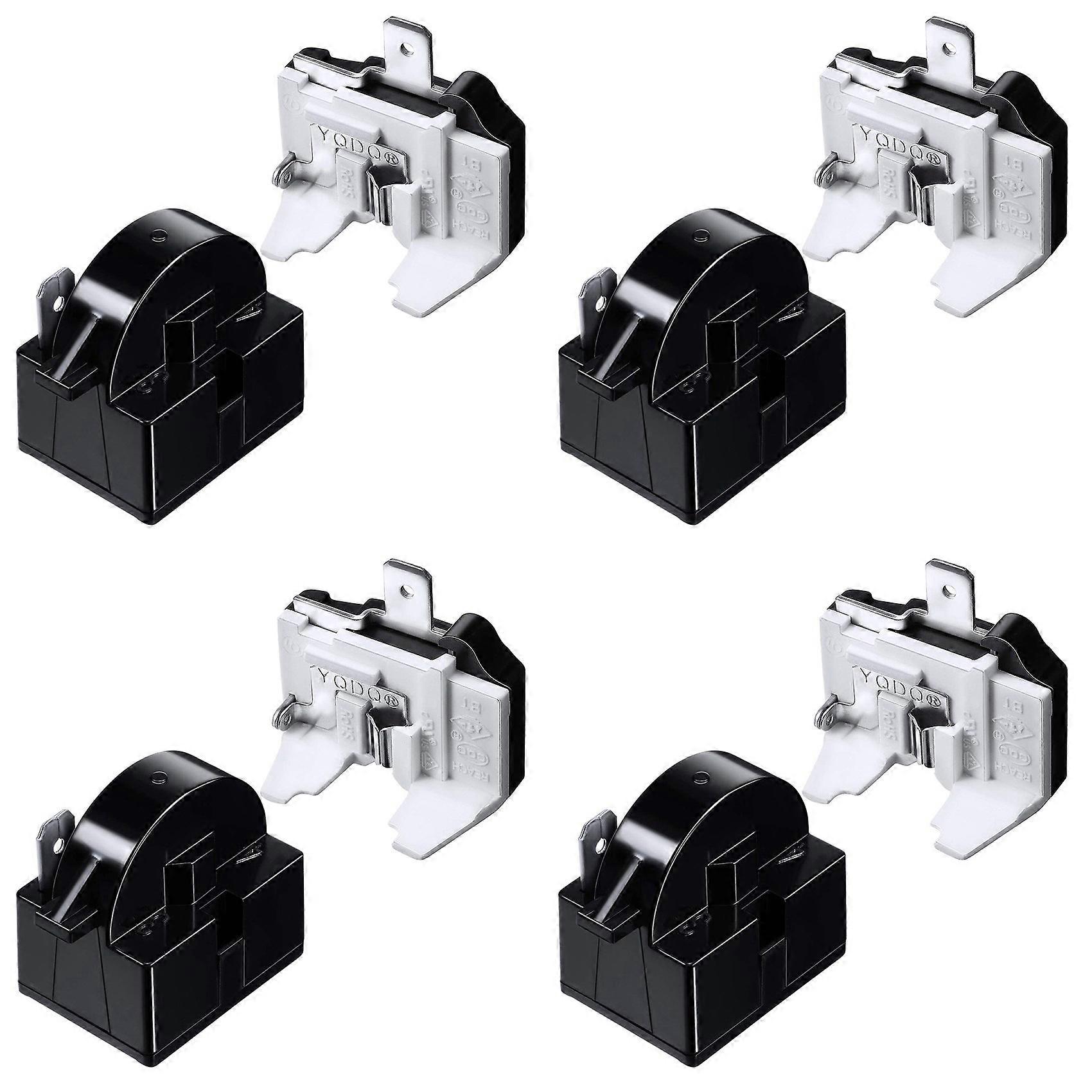 4X QP2-4.7 PTC Relay 1 Pin Refrigerator Relay and 6750C-0005P Refrigerator Overload Protector