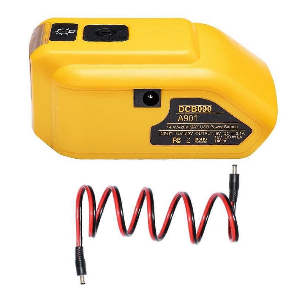 DCB090 Battery Adapter DCB090 Power Source Charger Converter for 18V 20V Max Lithium Battery with D