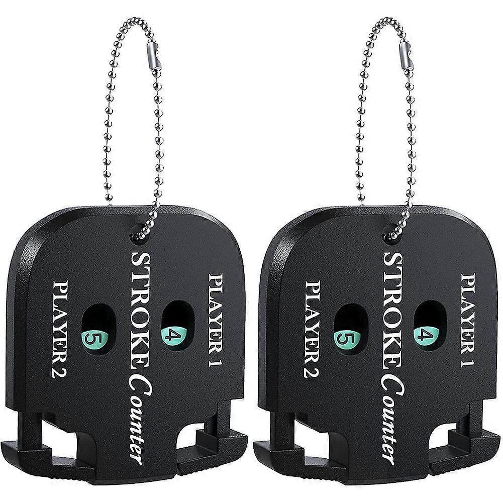 Mini Golf Score Shot Stroke Counter Clicker with Key Chain for Golf Game Scorekeeper Portable 2 Dig