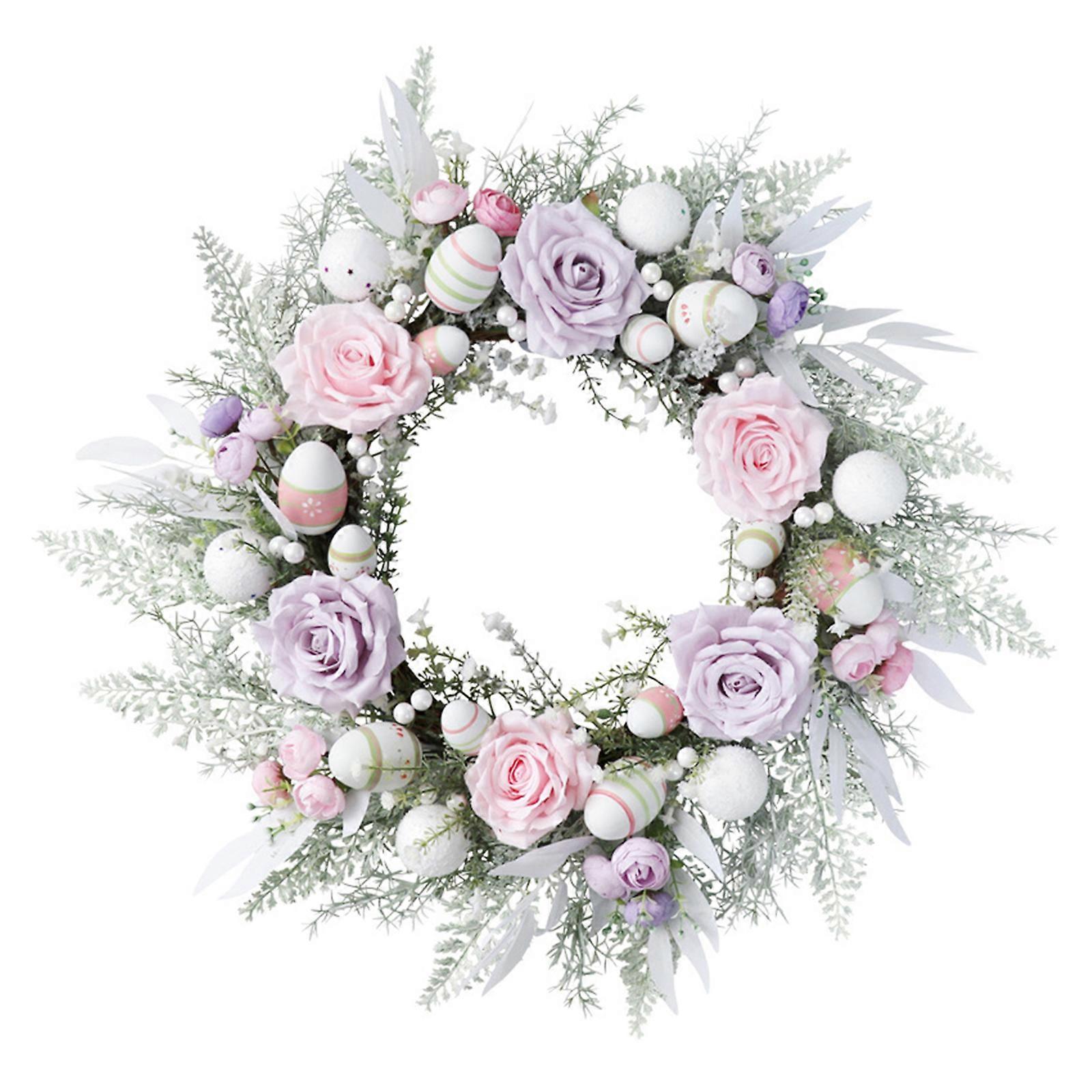 ウサギの花輪イースターマルチカラーフォームバニーエッグガーランドデコレーション用