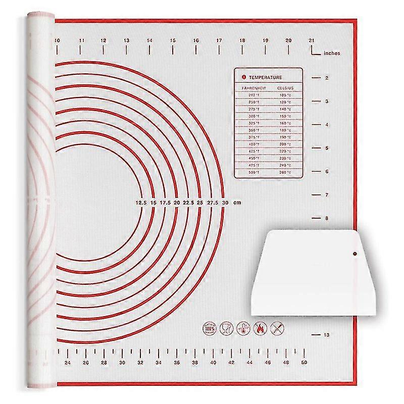 Baking Mat Non Slip Pastry Mat with Measurement-Free Baking Mat Sheet for Rolling Dough Counter Coo