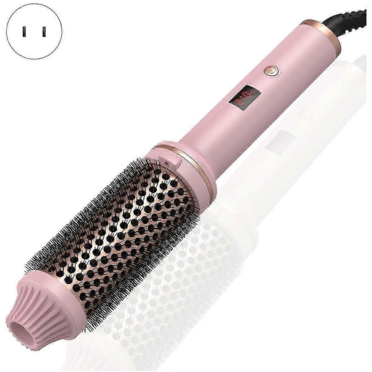 Beheizte Stylingbürste 3-in-1 Ionic Lockenwickler/Glätteisen mit verbrühungssicheren Nylonborsten elektrisch