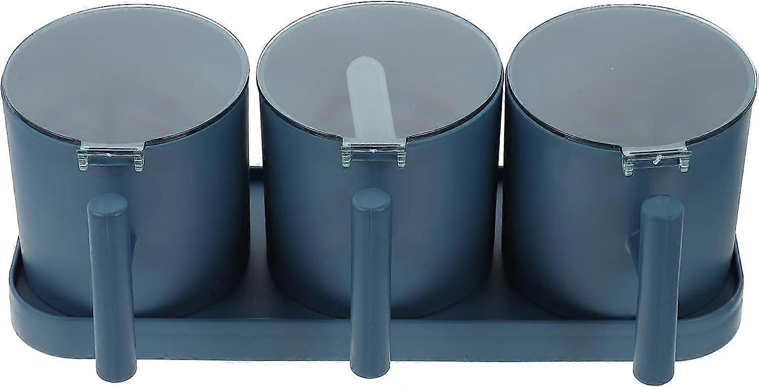1 Set Seasoning Box Plastic Spice Jar Spice Jars Spice Box Serve Set Kitchen Storage Container Condiment Condimeters with Tray