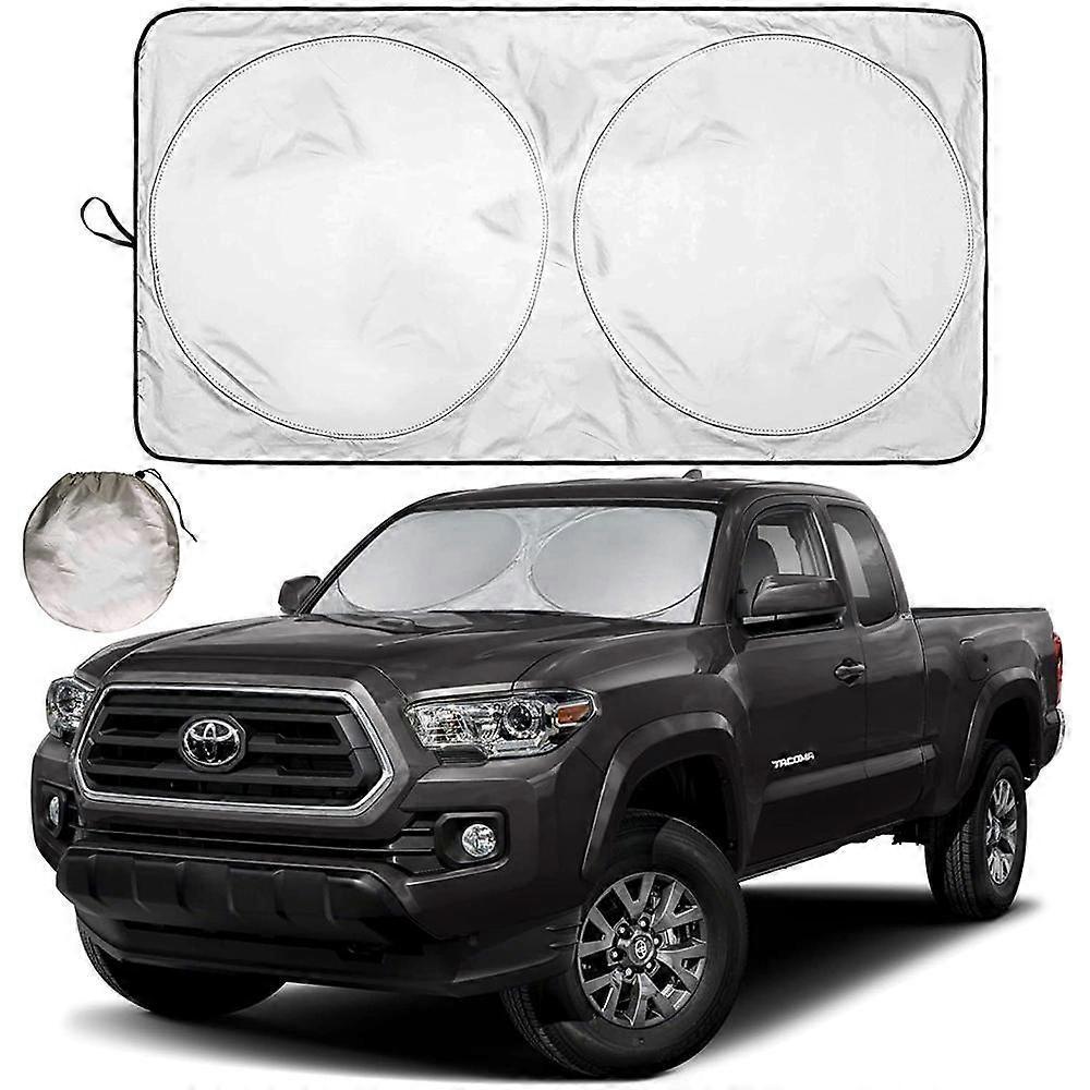 Automotive Windshield Visor - Ultra Reflective Fabric for Maximum UV and Sun Protection - Windshield Visor - Car Visor - Window Visor - (59" x 31.4")