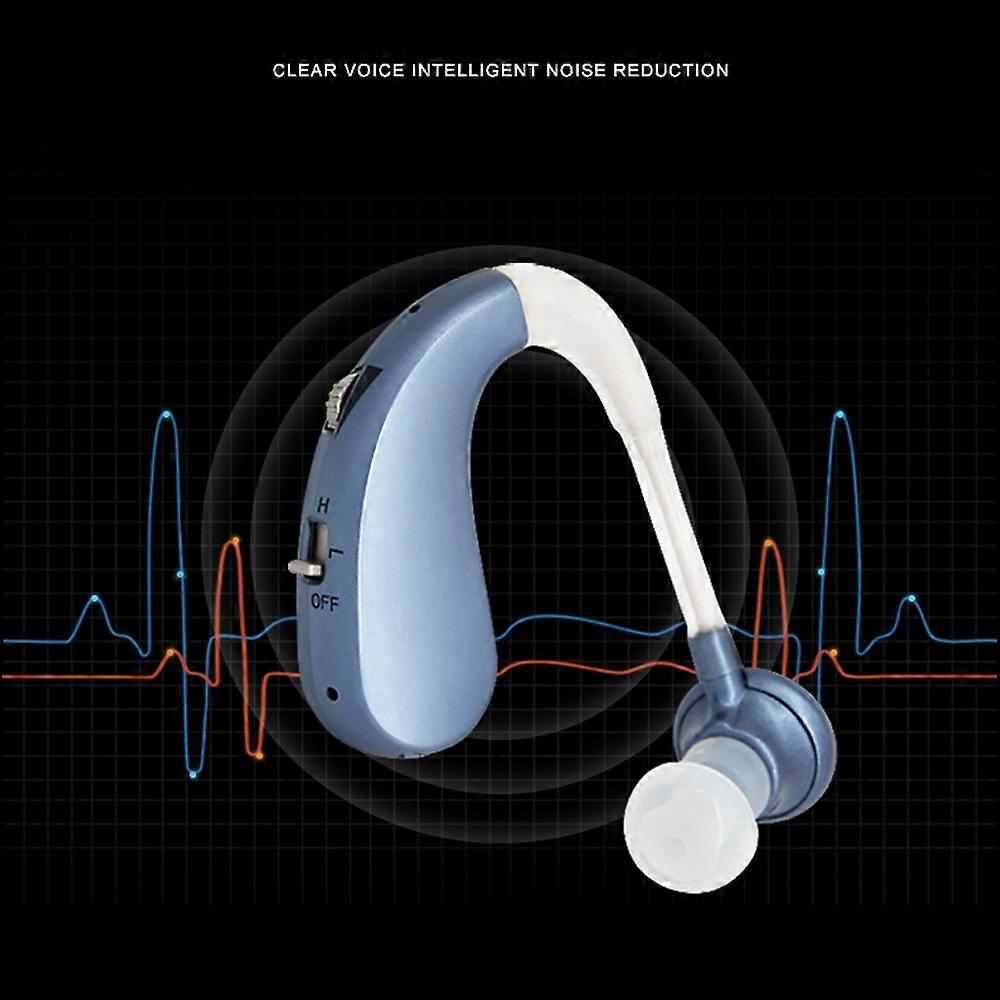 Rechargeable Mini Digital Hearing Aid Listen Sound Adjustable Amplifier Wireless  Behind  Ear for Elderly Moderate Deafness