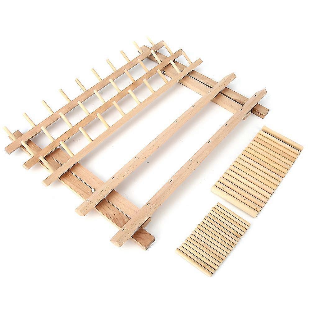 Thread Rack Stand Beech Storage Holder Hand Sewing Leather Craft Tool(type A)