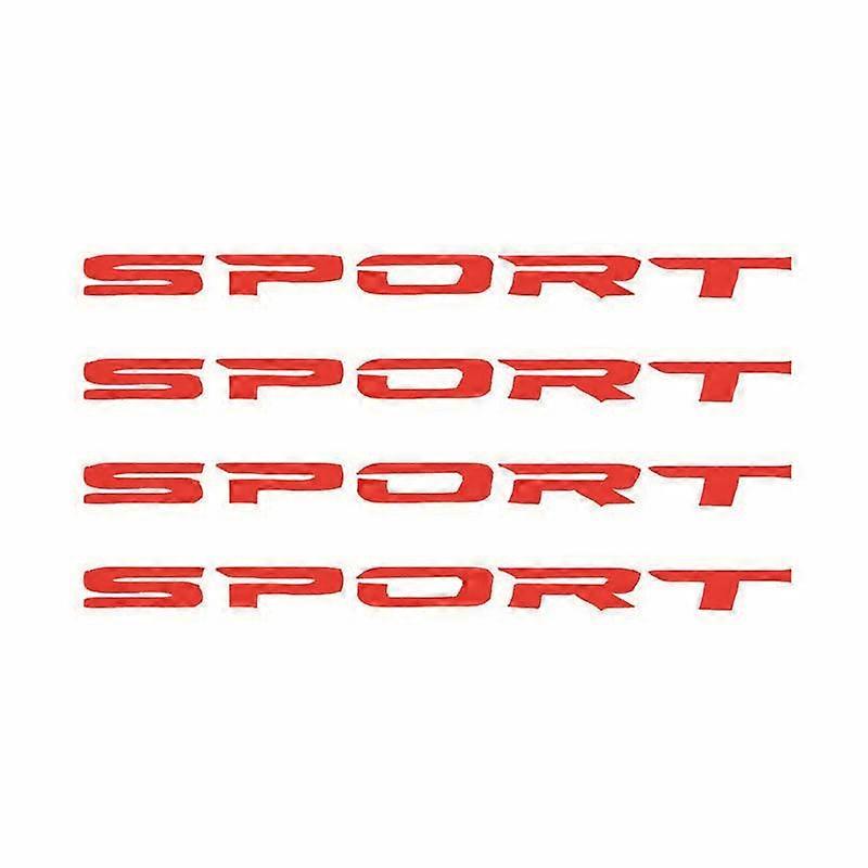 4PCS/SET SPORT Typeface Car Body Decal Sticker