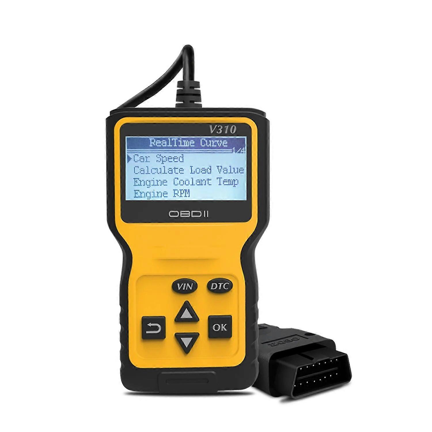 V310 Car Code Reader Scanner Auto CAN OBD2 Diagnostic Scanner Tool V1.1 16pin Car Speed Probe Automotive OBDII Diagnostic Tool