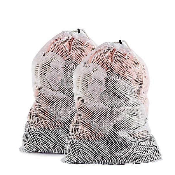 Large laundry bag 60x90 cm White 2-pack