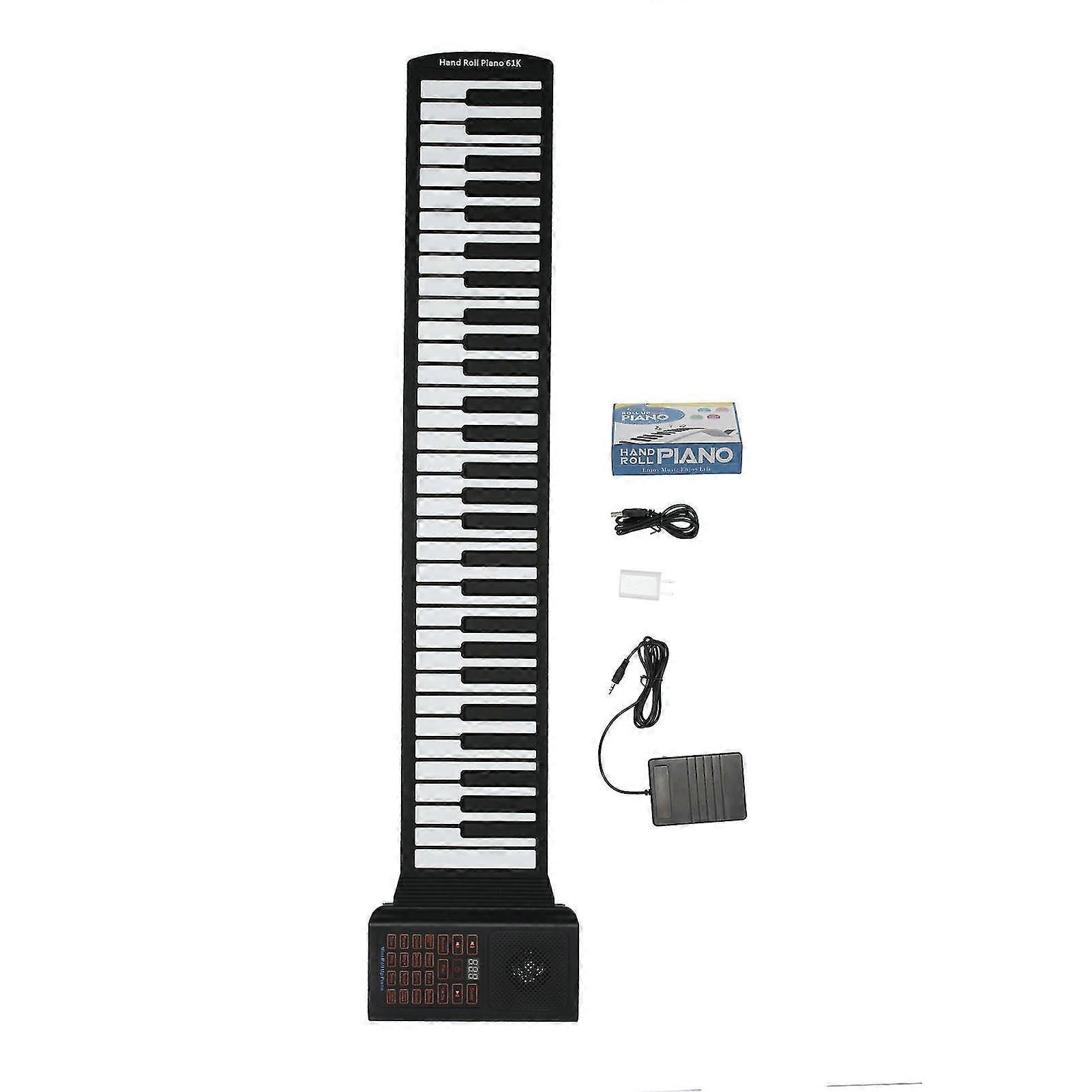 Beginner's 61-Key Dual-Range Hand-Rolled Piano - 128 Tones Rhythms