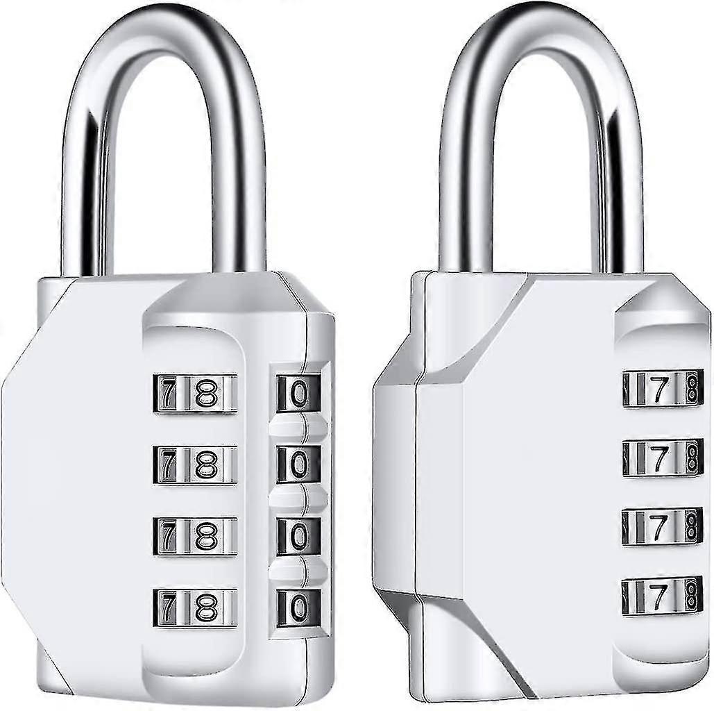 Combination Lock 2-pack 4-digit Combination Lock For School, Gym, Sports