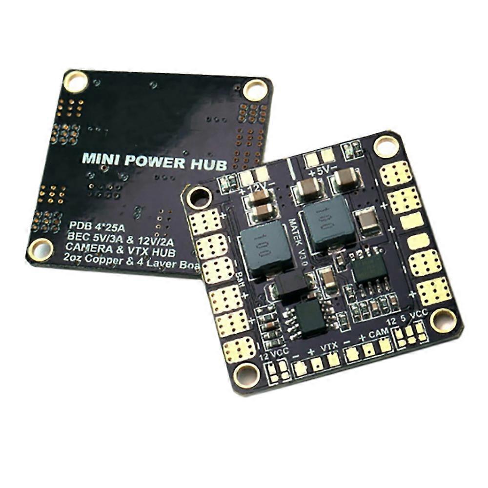 Mini Power Hub Power Distribution Board PDB avec BEC 5V et 12V pour FPV QAV250 ZMR250 Multicopter Qua