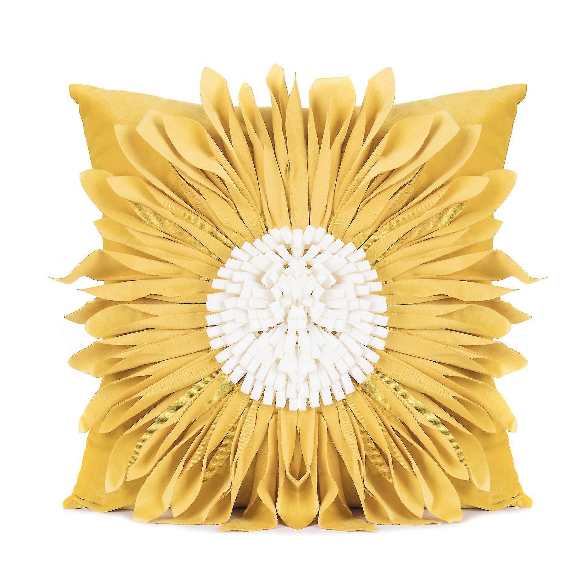 3d Krysantemum Blomst Pute Pute Blå