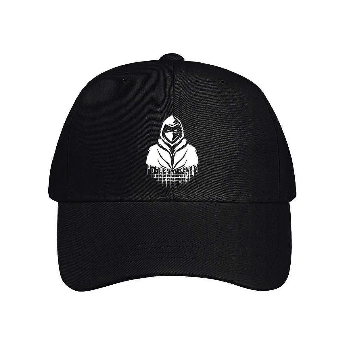 Cyber Hacker Silhouette Baseball Cap