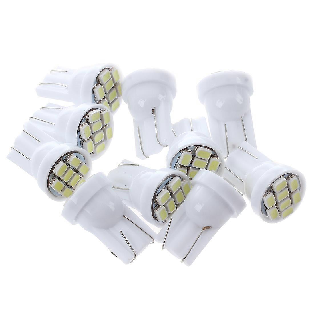 10x T10 W5W 8 SMD LED white - light bulb light interior light bulb 12V