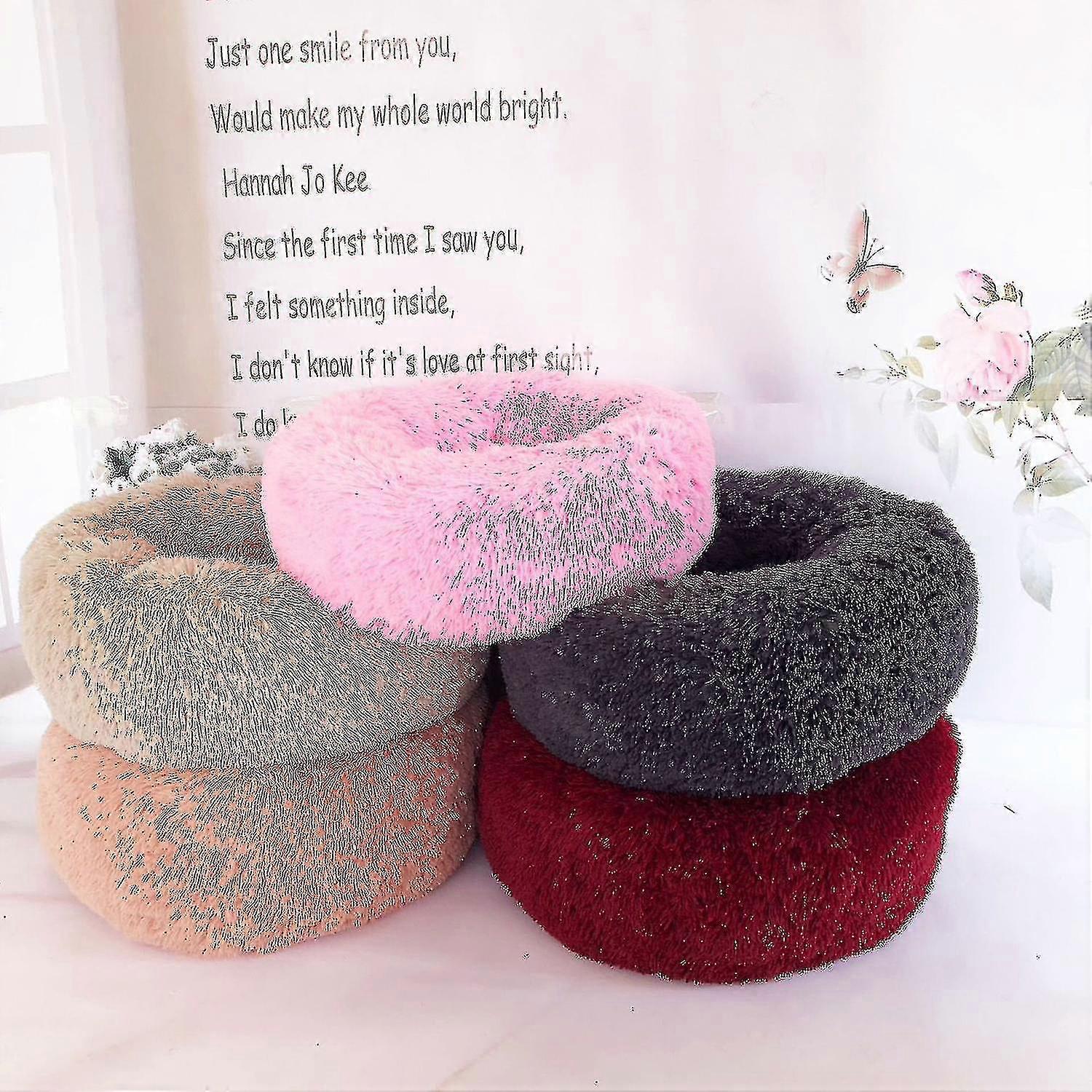 Round Warm Cuddler Kennel Soft Sofa Cush Bed,dog