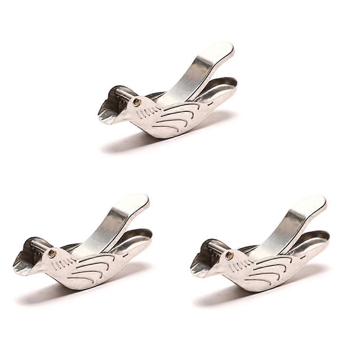 Bird Lemon Squeezer Stainless Steel,Lemon Slice Squeezer,Lemon Squeezer for Beer Bottle,3Pcs
