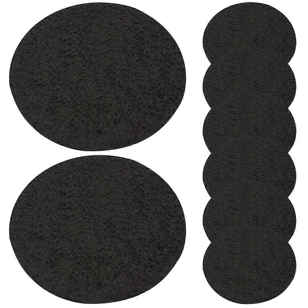 8pcs Fireproof Insulation Mat Round 8.5cm Heat-resistant Incense Cone Mat