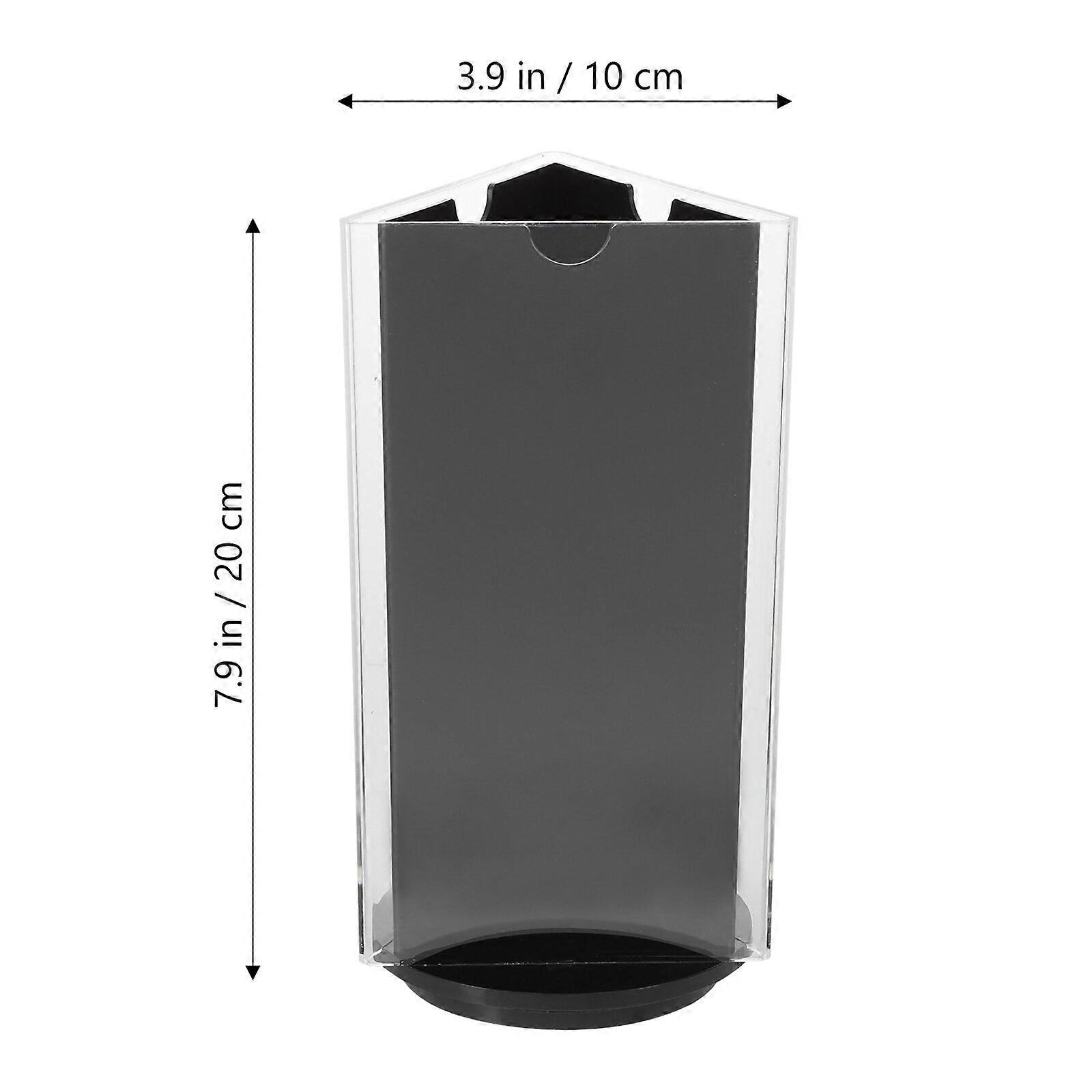 Acrylic Sign Holder Rotatable Restaurants Menu Display Stand Tabletop Paper Holder