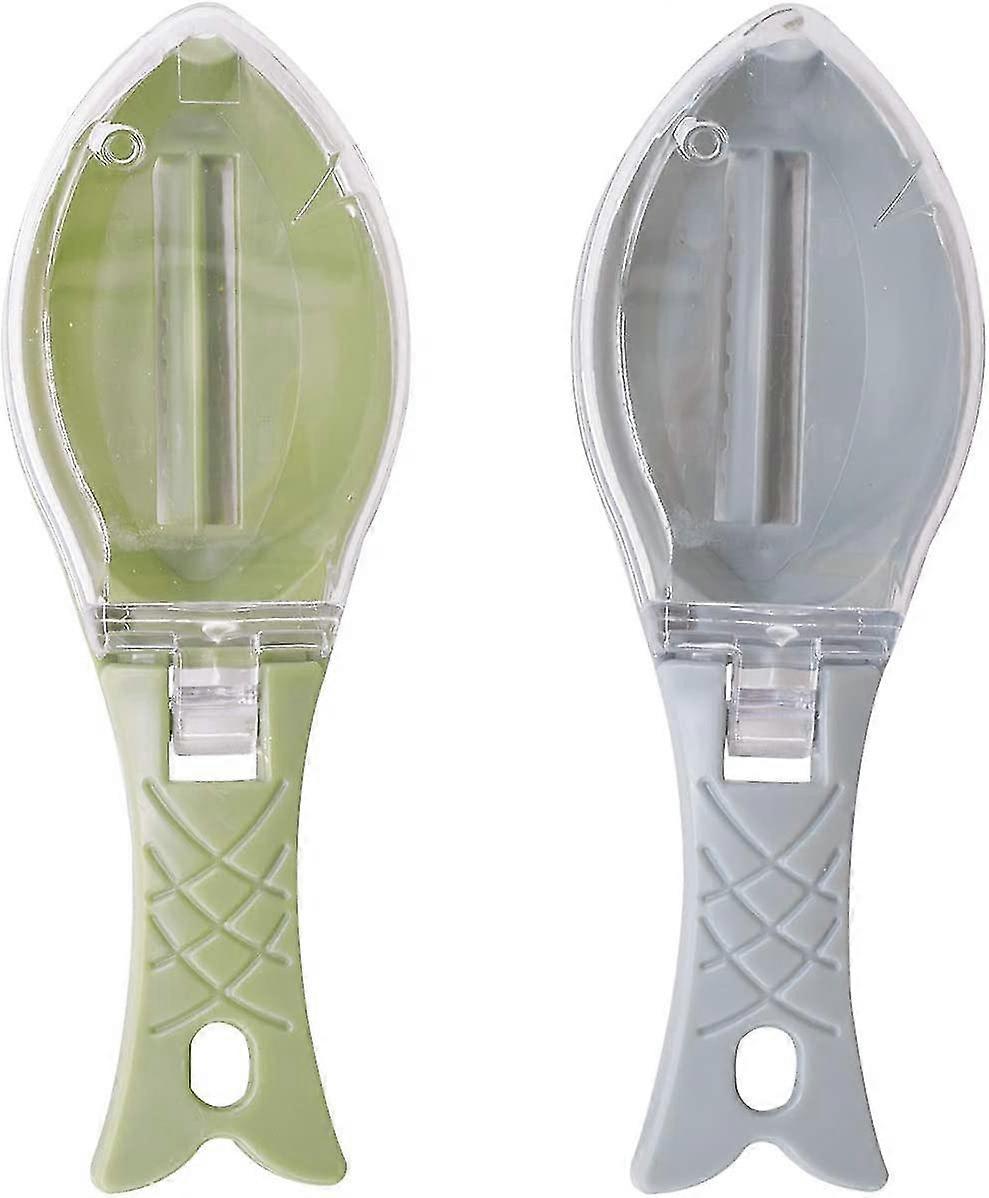 フィッシュクリーンスケール-フィッシュスケールスクレーパーリムーバープラスチックフィッシュスケールスキンクリーナーハンドルスキンピーラー