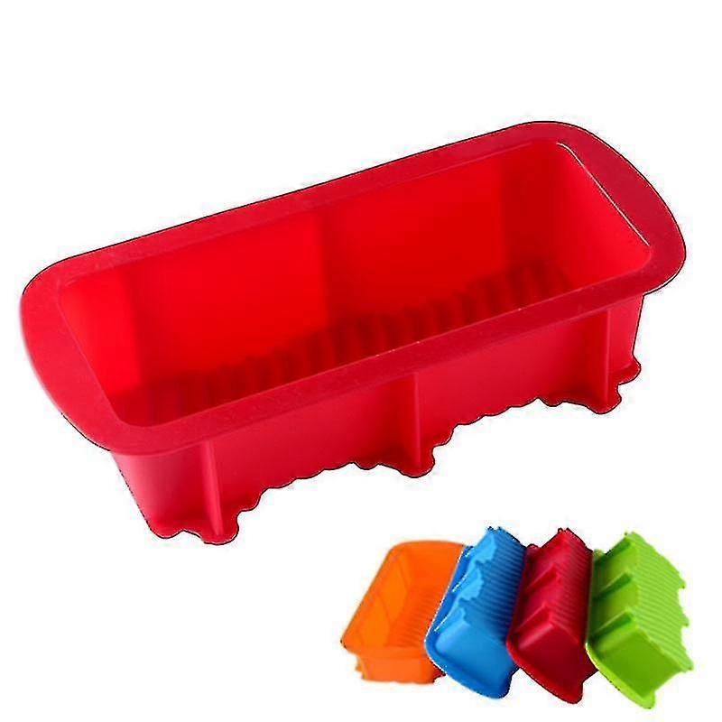 2pcs Cake Bread Baking Tray Mold Large Rectangular Silicone Mold Air Fryer Oven Baking Plate