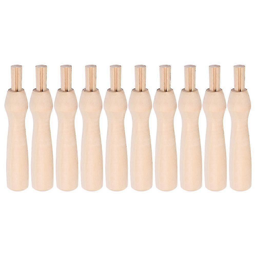 10 Pcs Adjustable Stand Diy Wool Felt Tool Needle Felt Handle Needle Felt Wood Handle Felting Needle Replacement Part