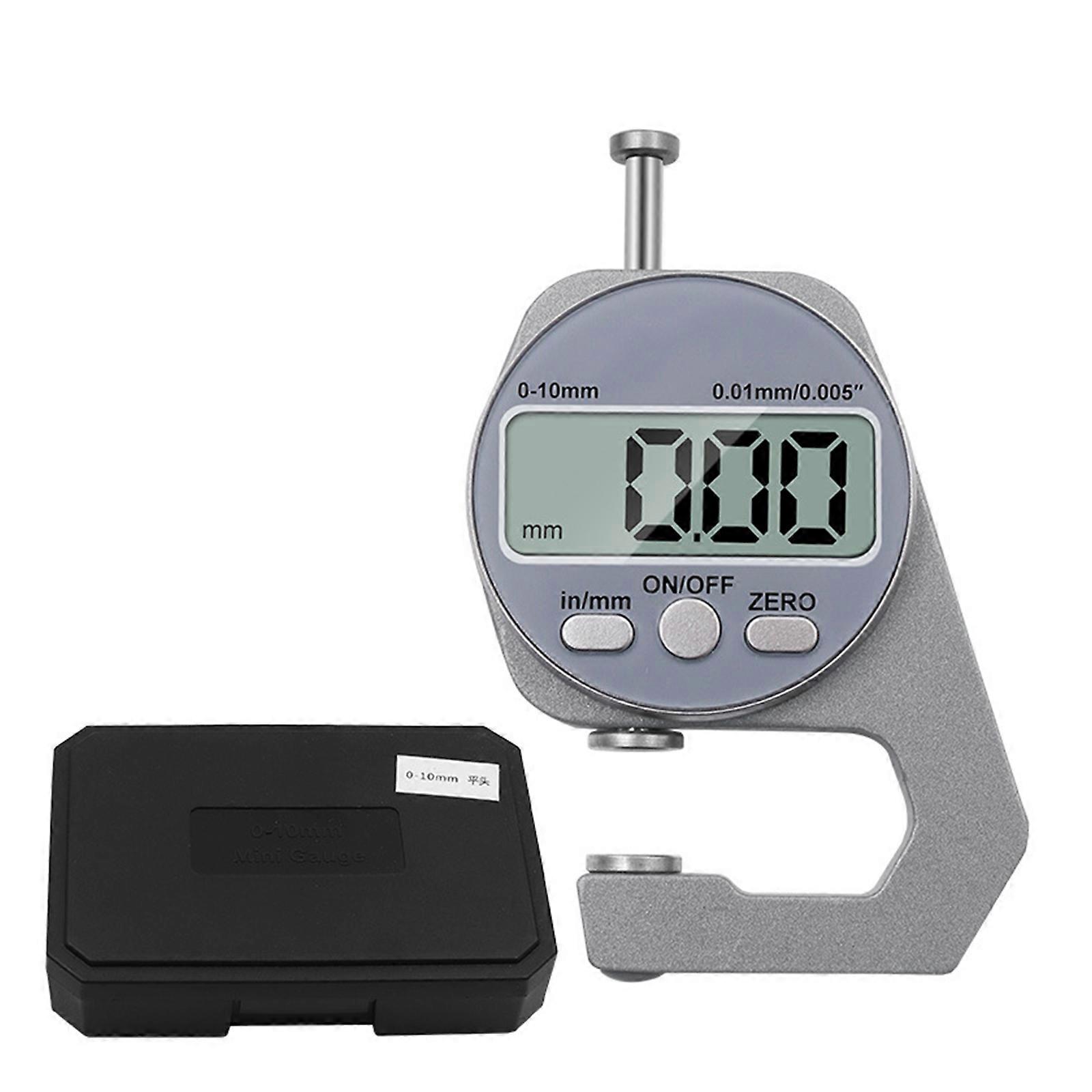 Electronic Digital Thickness Gauge 0-10mm 0.01mm/0.005" Electronic Micrometer