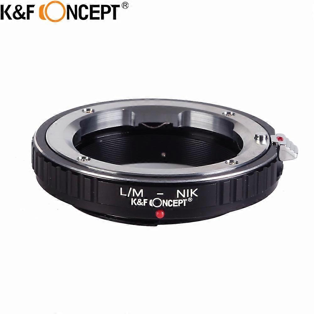 Adapter obiektywu K&F CONCEPT L / M-Nikon Pierścień adaptera mocowania obiektywu z metalu do obiektywu Leica M Mount do korpusu aparatu Nikon