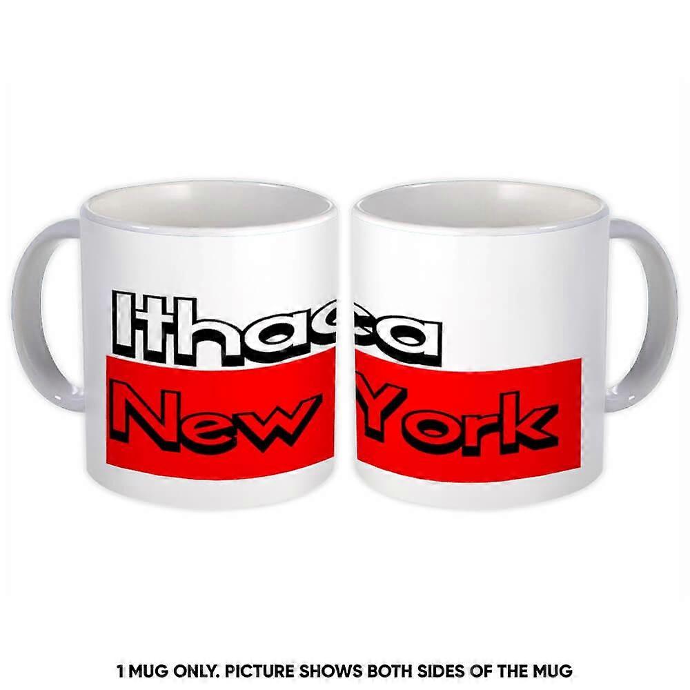 Gift Mug: Ithaca New York Rectangle