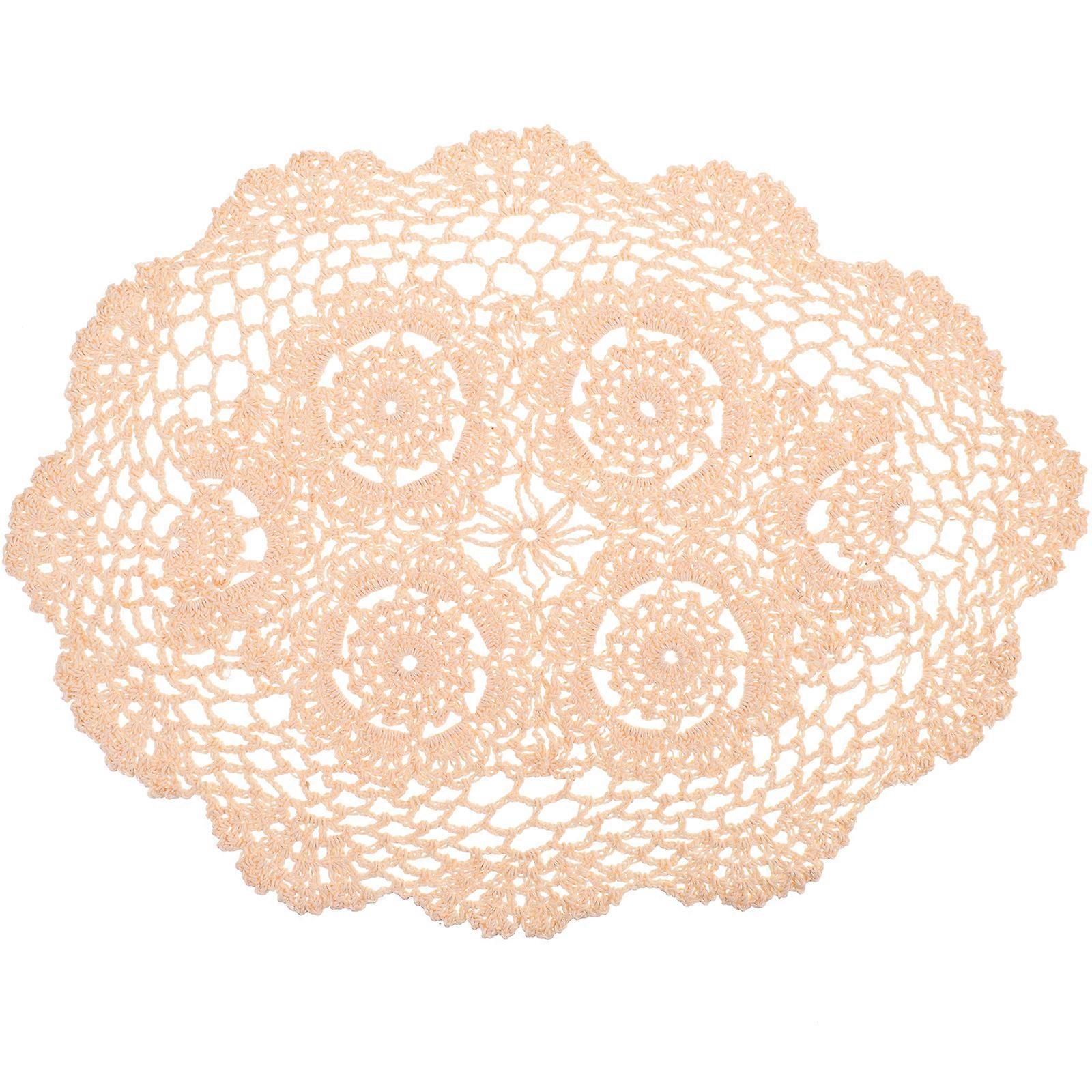 Lace Table Place Mat European Style Cup Mat Decorative Table Mat Retro Style Dinner Mat