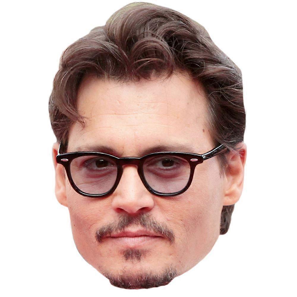 Johnny Depp Celebrity Mask, Flat Card Face