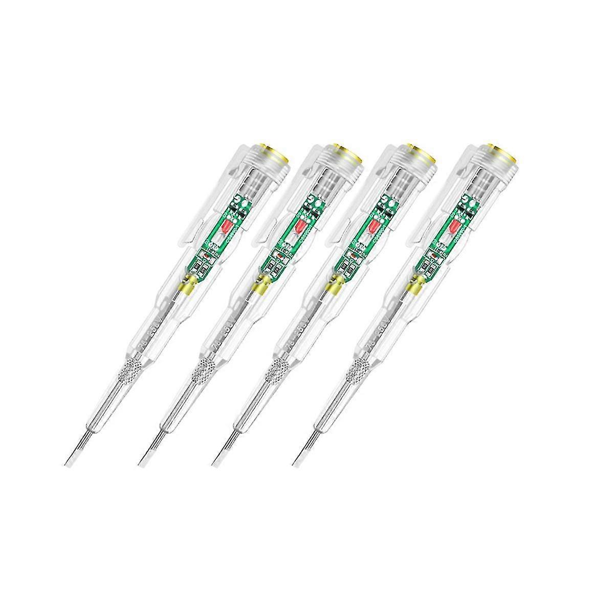 4 Pcs Intelligent Voltage Tester Pen AC Non-Contact Induction Test Pencil Voltmeter Power Detector with Indicator <br>
