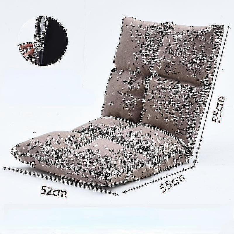 Sedia da pavimento giapponese pieghevole regolabile Lazy Divano Sedia Da gioco Divano Sedia Imbottito Lounger Soft Recliner con supporto posteriore