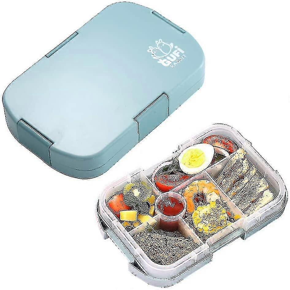 High Quality Lunch Box With 6 Compartments,blue