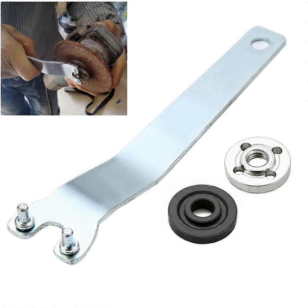 Connecting Rod Flange Nut Inner Outer Kit And Angle Grinder Key Flanged Wrench For Electric Drill Conversion Angle Grinder Tool