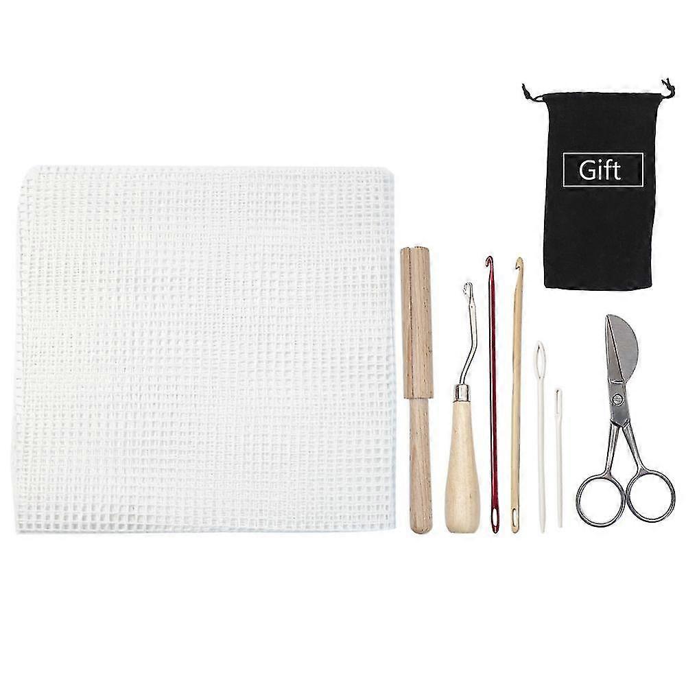 Bent Latch Hook Tool Rug-making Kit With Rug Crochet Needle Hair Locking For Braid Carpet Making And Other