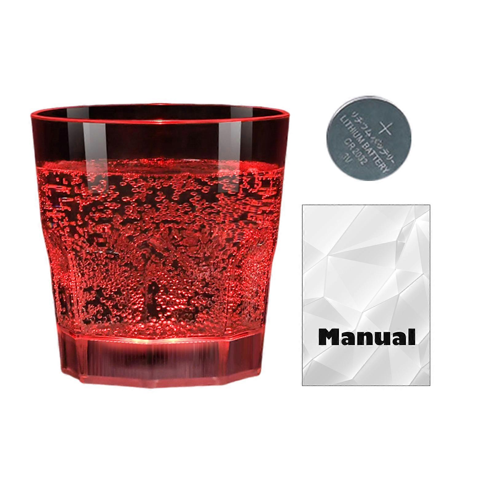 1/6Pcs Light Up Shot Glasses LED Light Up Whiskey Glasses for Party Glow in The Dark Shot Glasses Reusable Drinkware for Birthday Christmas Weddings F